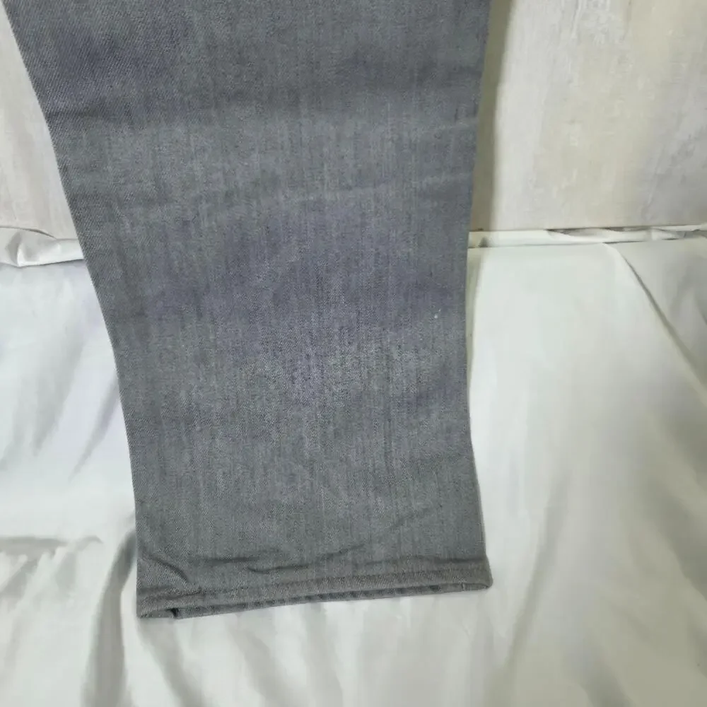 Levis 501 Jeans Mens 36x36 Gray Denim Straight Regular Fit Button Fly Classic